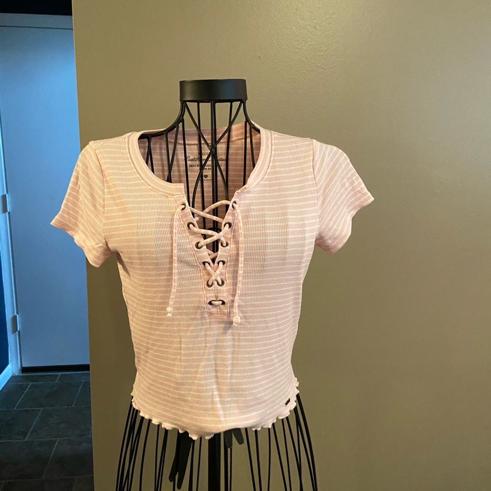 Pink crop top